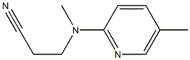 3-[methyl(5-methylpyridin-2-yl)amino]propanenitrile Struktur