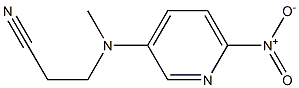 3-[methyl(6-nitropyridin-3-yl)amino]propanenitrile Struktur