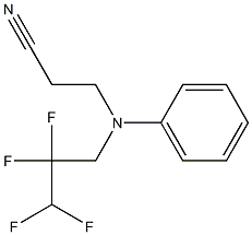 3-[phenyl(2,2,3,3-tetrafluoropropyl)amino]propanenitrile Structure