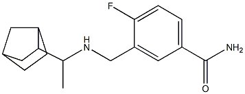 3-{[(1-{bicyclo[2.2.1]heptan-2-yl}ethyl)amino]methyl}-4-fluorobenzamide