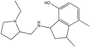 3-{[(1-ethylpyrrolidin-2-yl)methyl]amino}-1,7-dimethyl-2,3-dihydro-1H-inden-4-ol