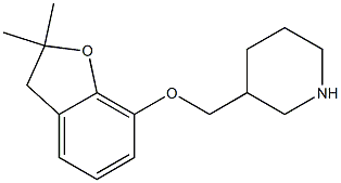 3-{[(2,2-dimethyl-2,3-dihydro-1-benzofuran-7-yl)oxy]methyl}piperidine