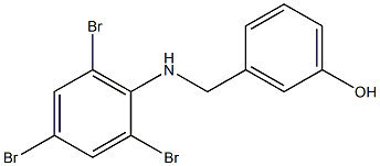 3-{[(2,4,6-tribromophenyl)amino]methyl}phenol Structure