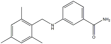 3-{[(2,4,6-trimethylphenyl)methyl]amino}benzamide|