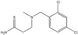 3-{[(2,4-dichlorophenyl)methyl](methyl)amino}propanethioamide,,结构式