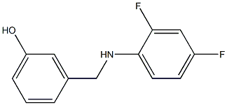  3-{[(2,4-difluorophenyl)amino]methyl}phenol