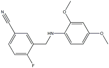 3-{[(2,4-dimethoxyphenyl)amino]methyl}-4-fluorobenzonitrile