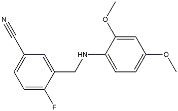  3-{[(2,4-dimethoxyphenyl)amino]methyl}-4-fluorobenzonitrile