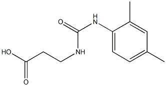 3-{[(2,4-dimethylphenyl)carbamoyl]amino}propanoic acid Structure