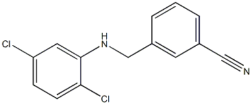 3-{[(2,5-dichlorophenyl)amino]methyl}benzonitrile Structure