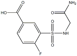 3-{[(2-amino-2-oxoethyl)amino]sulfonyl}-4-fluorobenzoic acid