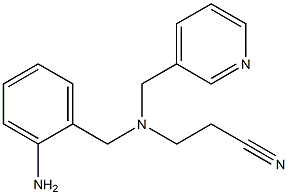 3-{[(2-aminophenyl)methyl](pyridin-3-ylmethyl)amino}propanenitrile 结构式