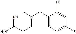 3-{[(2-chloro-4-fluorophenyl)methyl](methyl)amino}propanimidamide