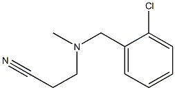 3-{[(2-chlorophenyl)methyl](methyl)amino}propanenitrile