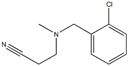  3-{[(2-chlorophenyl)methyl](methyl)amino}propanenitrile