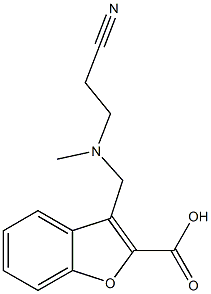 3-{[(2-cyanoethyl)(methyl)amino]methyl}-1-benzofuran-2-carboxylic acid|