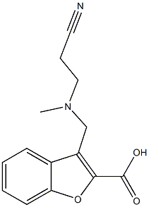  3-{[(2-cyanoethyl)(methyl)amino]methyl}-1-benzofuran-2-carboxylic acid