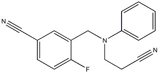 3-{[(2-cyanoethyl)(phenyl)amino]methyl}-4-fluorobenzonitrile