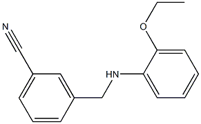 3-{[(2-ethoxyphenyl)amino]methyl}benzonitrile Struktur