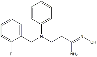 3-{[(2-fluorophenyl)methyl](phenyl)amino}-N'-hydroxypropanimidamide
