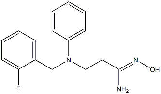  3-{[(2-fluorophenyl)methyl](phenyl)amino}-N'-hydroxypropanimidamide