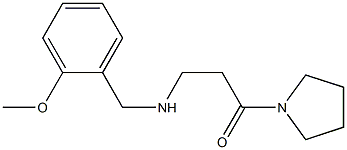 3-{[(2-methoxyphenyl)methyl]amino}-1-(pyrrolidin-1-yl)propan-1-one Structure