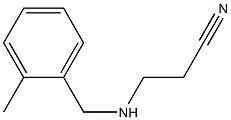 3-{[(2-methylphenyl)methyl]amino}propanenitrile Struktur