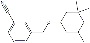 3-{[(3,3,5-trimethylcyclohexyl)oxy]methyl}benzonitrile Structure