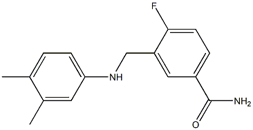  3-{[(3,4-dimethylphenyl)amino]methyl}-4-fluorobenzamide