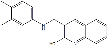 3-{[(3,4-dimethylphenyl)amino]methyl}quinolin-2-ol Structure