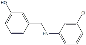 3-{[(3-chlorophenyl)amino]methyl}phenol,,结构式