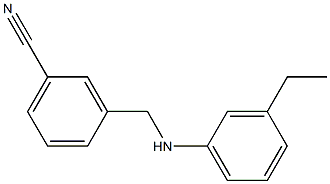 3-{[(3-ethylphenyl)amino]methyl}benzonitrile Struktur