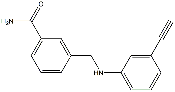  3-{[(3-ethynylphenyl)amino]methyl}benzamide