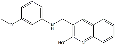 3-{[(3-methoxyphenyl)amino]methyl}quinolin-2-ol|