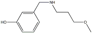 3-{[(3-methoxypropyl)amino]methyl}phenol 化学構造式