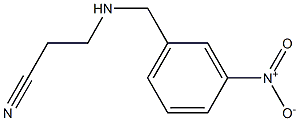 3-{[(3-nitrophenyl)methyl]amino}propanenitrile Structure