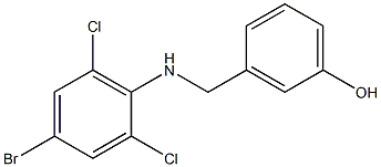 3-{[(4-bromo-2,6-dichlorophenyl)amino]methyl}phenol
