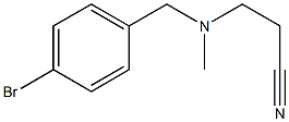 3-{[(4-bromophenyl)methyl](methyl)amino}propanenitrile Structure