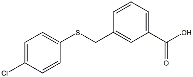  3-{[(4-chlorophenyl)sulfanyl]methyl}benzoic acid