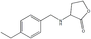 3-{[(4-ethylphenyl)methyl]amino}oxolan-2-one Structure