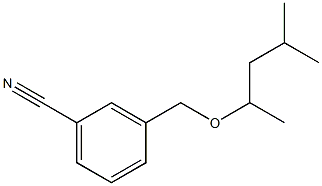 3-{[(4-methylpentan-2-yl)oxy]methyl}benzonitrile 化学構造式