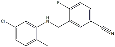 3-{[(5-chloro-2-methylphenyl)amino]methyl}-4-fluorobenzonitrile