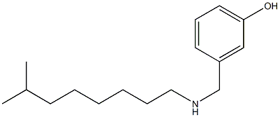 3-{[(7-methyloctyl)amino]methyl}phenol Structure