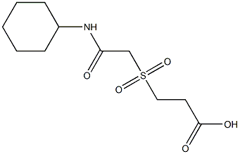  3-{[(cyclohexylcarbamoyl)methane]sulfonyl}propanoic acid