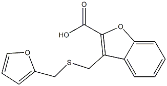 3-{[(furan-2-ylmethyl)sulfanyl]methyl}-1-benzofuran-2-carboxylic acid|