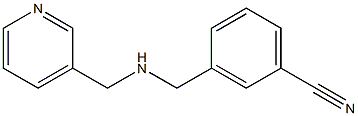 3-{[(pyridin-3-ylmethyl)amino]methyl}benzonitrile Structure