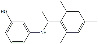 3-{[1-(2,4,6-trimethylphenyl)ethyl]amino}phenol,,结构式