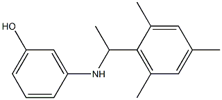 3-{[1-(2,4,6-trimethylphenyl)ethyl]amino}phenol|