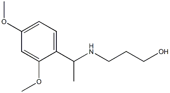 3-{[1-(2,4-dimethoxyphenyl)ethyl]amino}propan-1-ol 结构式