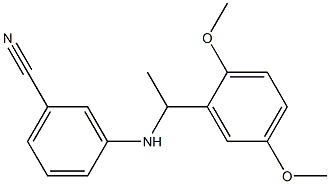  3-{[1-(2,5-dimethoxyphenyl)ethyl]amino}benzonitrile